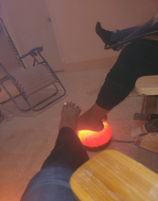 Load image into Gallery viewer, Himalayan Salt 11" Foot Detox Dome Lamp with 40 Watt Bulb