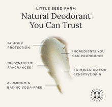 Load image into Gallery viewer, Grapefruit Lemon Deodorant Cream by Little Seed Farm
