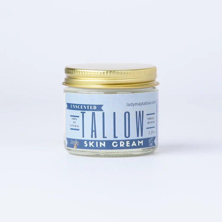 Tallow Lotion Skin Lotion Unscented, All Natural Grass Fed Beef Tallow Moisturizer