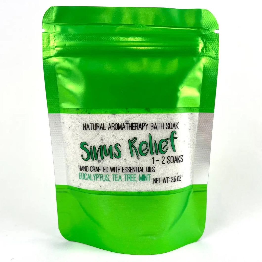 Sinus Relief Bath Salt Soak - Natural with Essential Oils