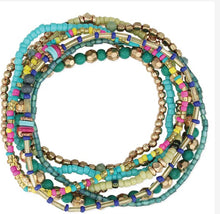 Load image into Gallery viewer, Multi-colored beaded bracelet
