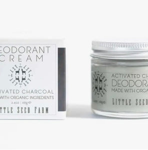 Charcoal Activated Deodorant Cream by Little Seed Farm