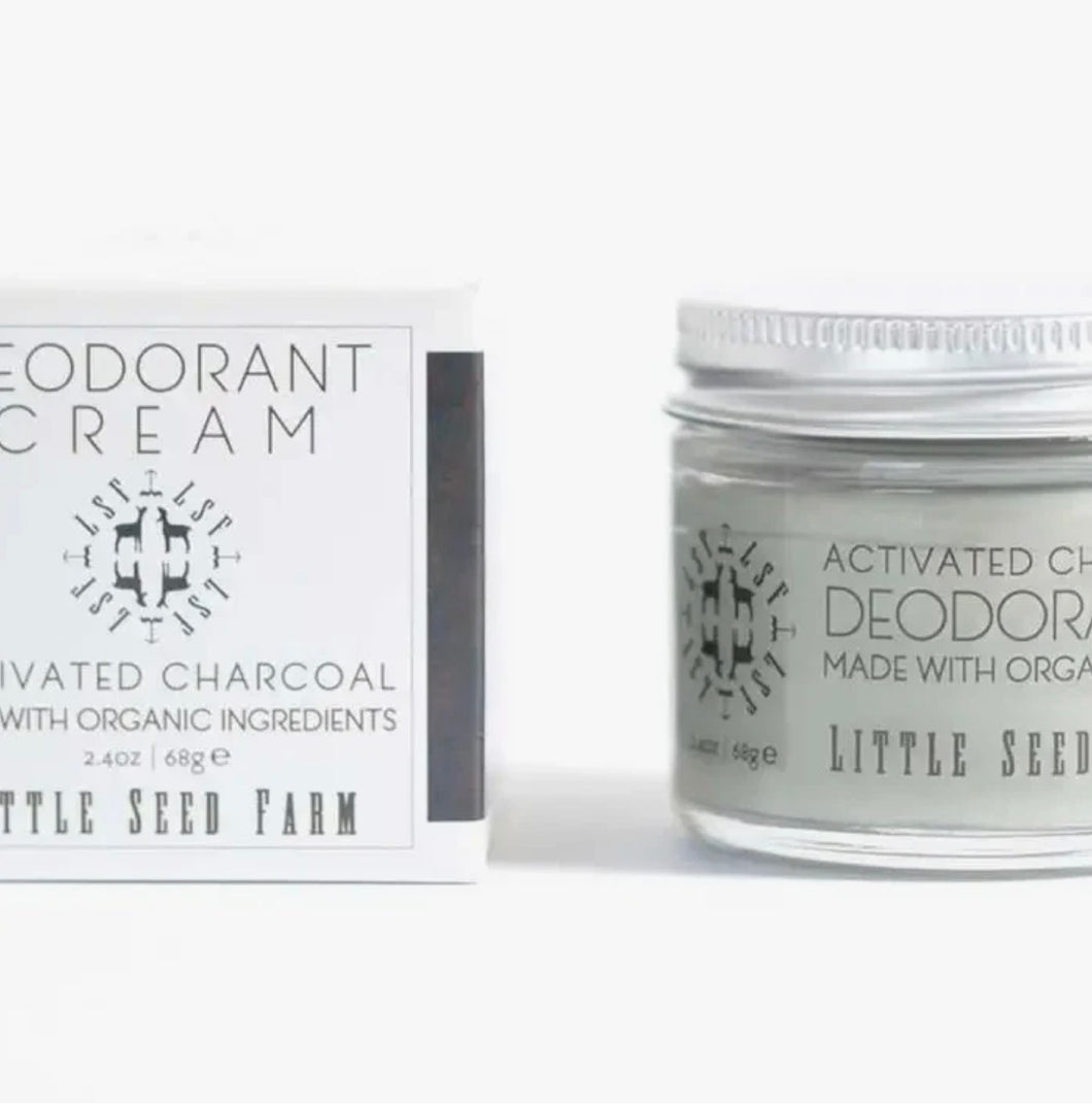 Charcoal Activated Deodorant Cream by Little Seed Farm