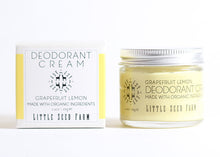 Load image into Gallery viewer, Grapefruit Lemon Deodorant Cream by Little Seed Farm
