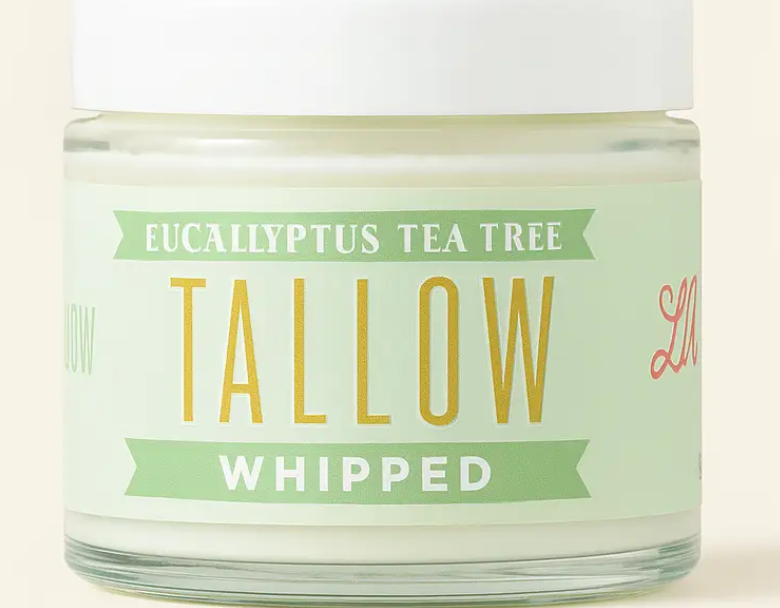Eucalyptus Whipped Tallow, 100% Grass Fed Beef Tallow Moisturizer